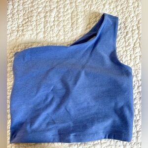 Beyond Yoga One-Shoulder Blue Tank Top